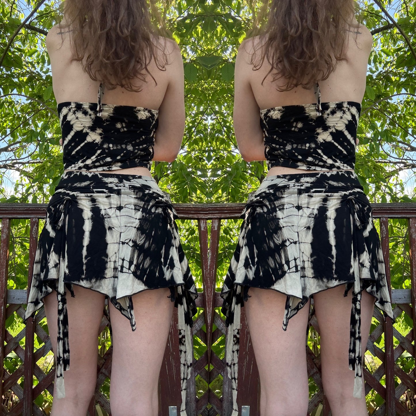 TIE DYE FESTIVAL STRAPPY FAIRY SKIRT