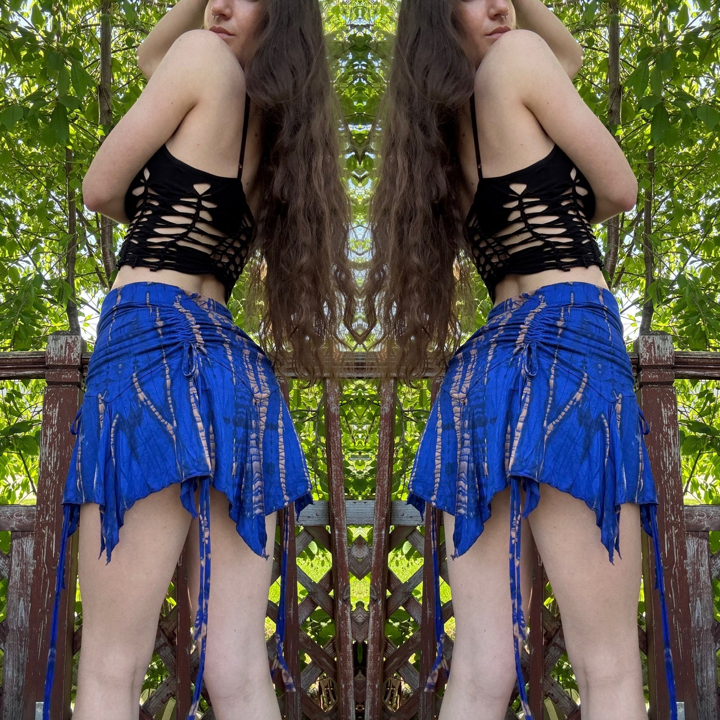 TIE DYE FESTIVAL STRAPPY FAIRY SKIRT