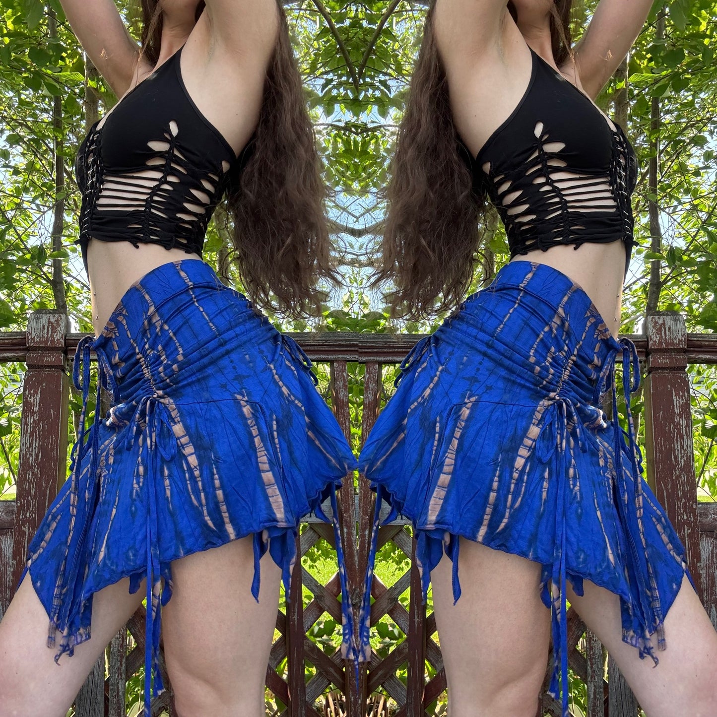 TIE DYE FESTIVAL STRAPPY FAIRY SKIRT