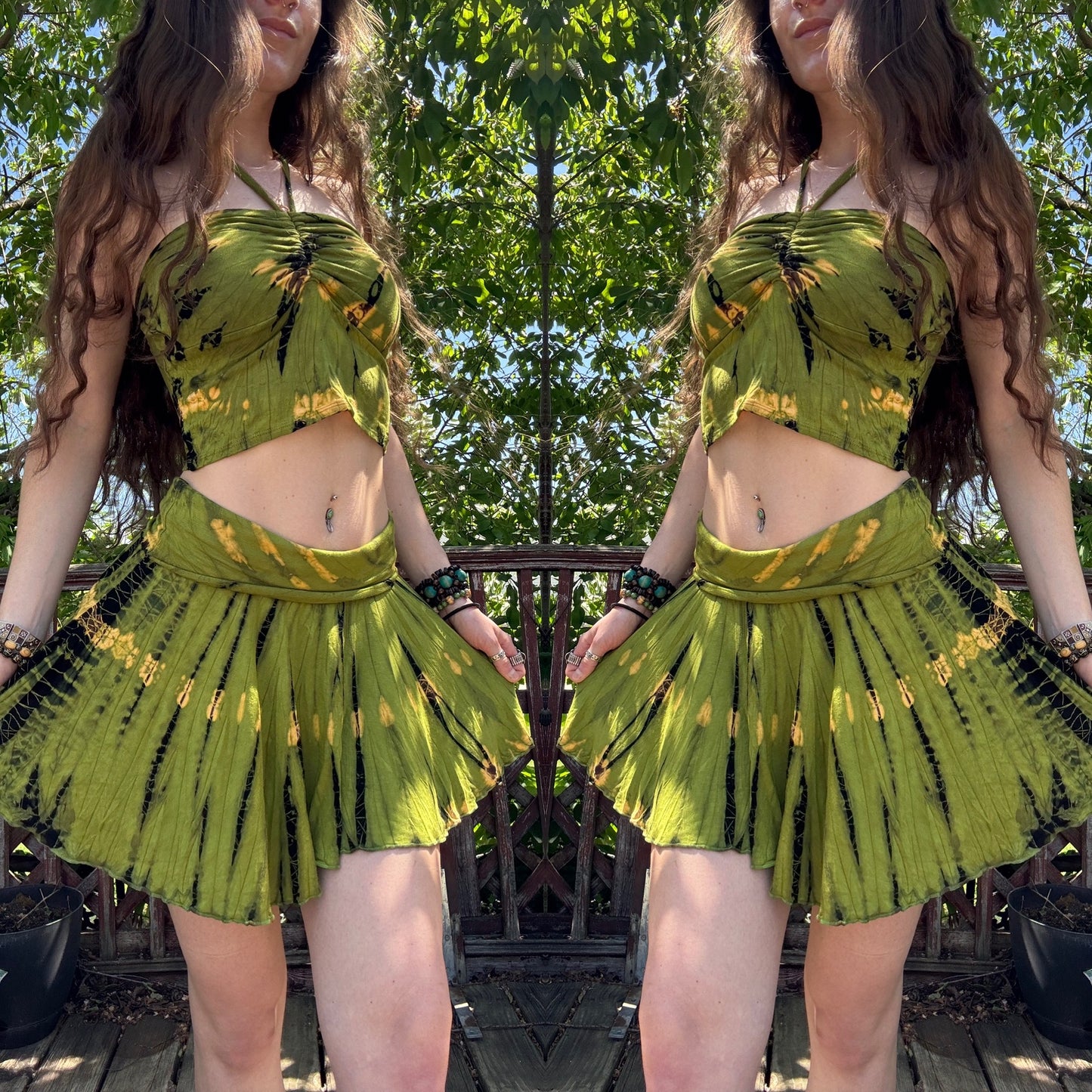 TIE DYE FESTIVAL FAIRY SKIRT