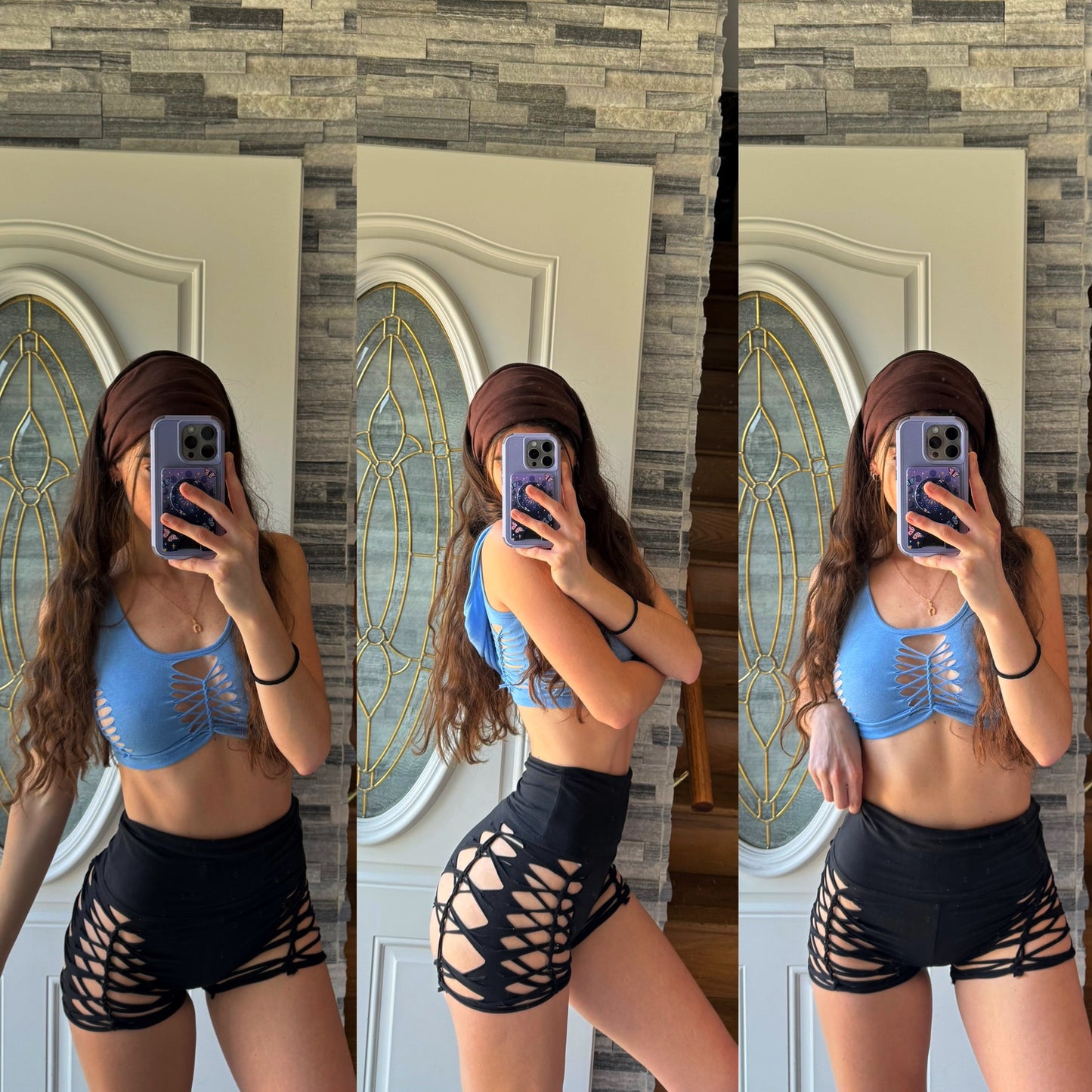 Black Shorts - High Waist + Thick Waistband - Sunshine Vintage