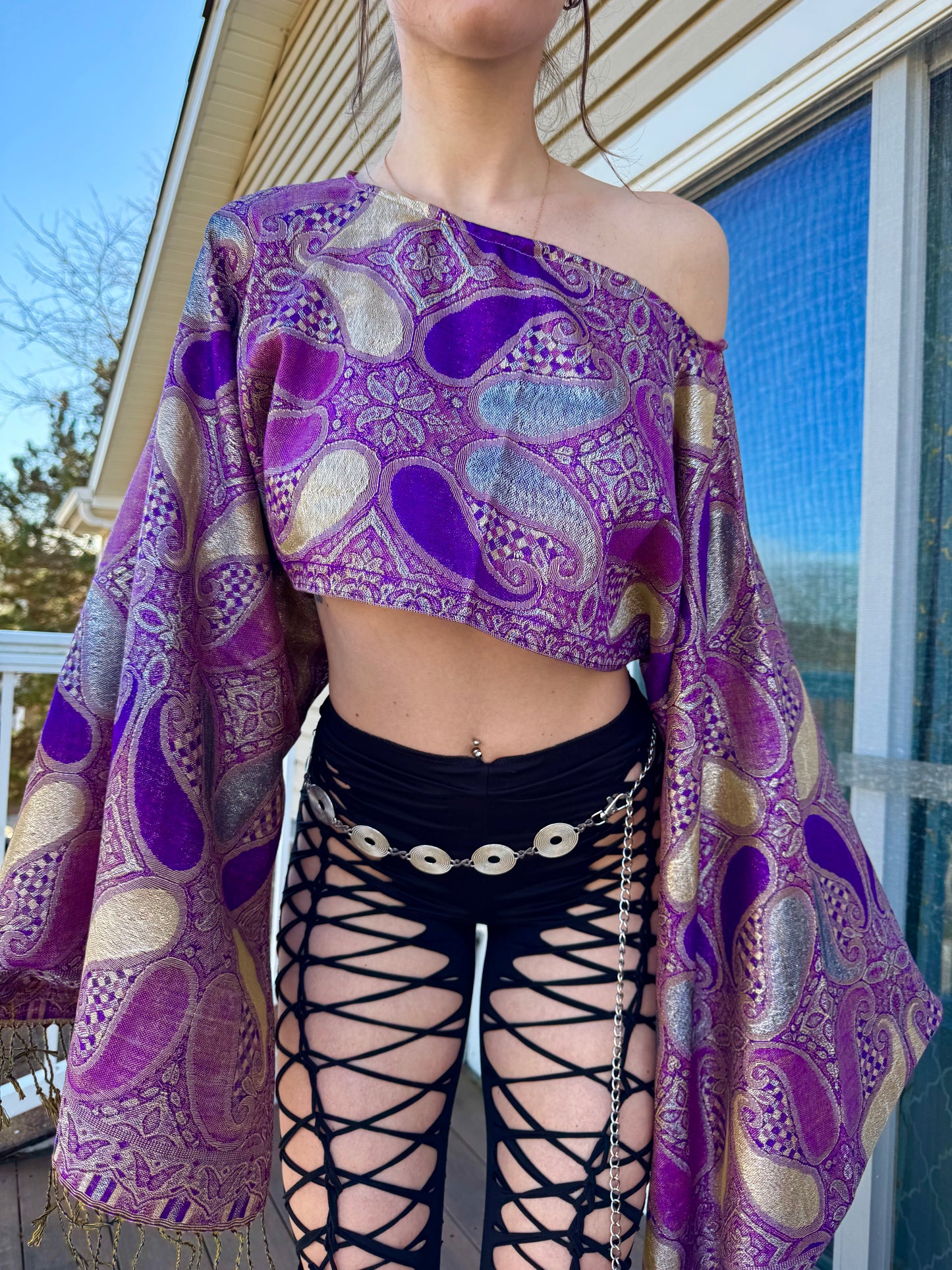 PURPLE DREAM PASHMINA TOP