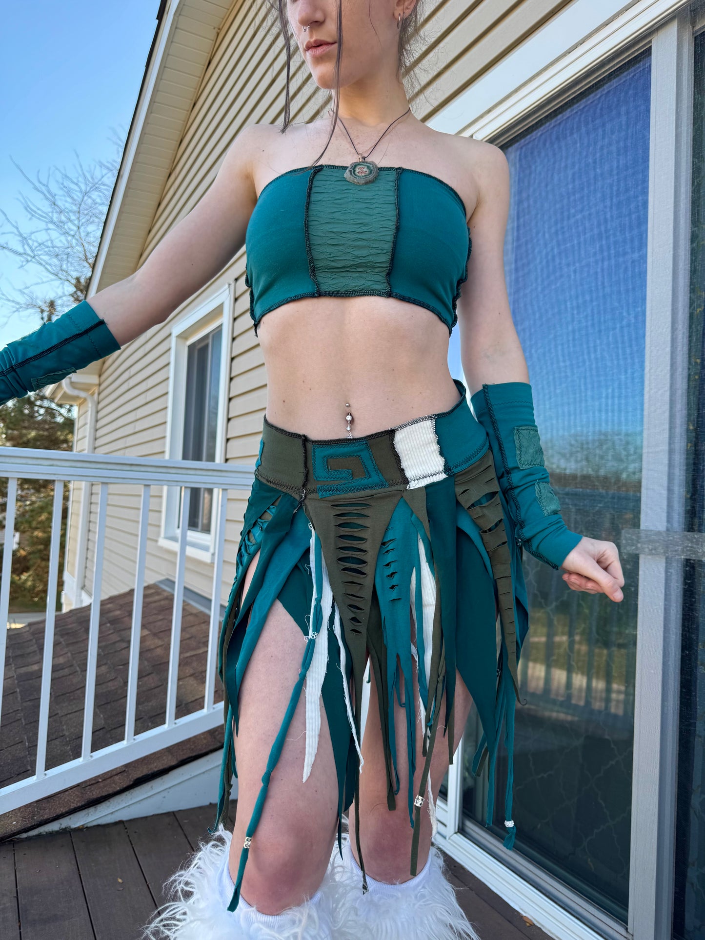 TEAL 4 PIECE UPCYCLED FAIRY SET
