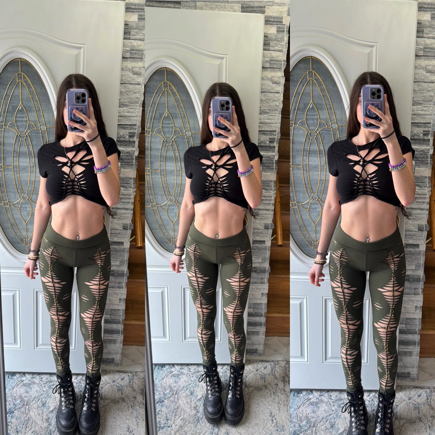 ALIENZ - buttery soft braided leggings