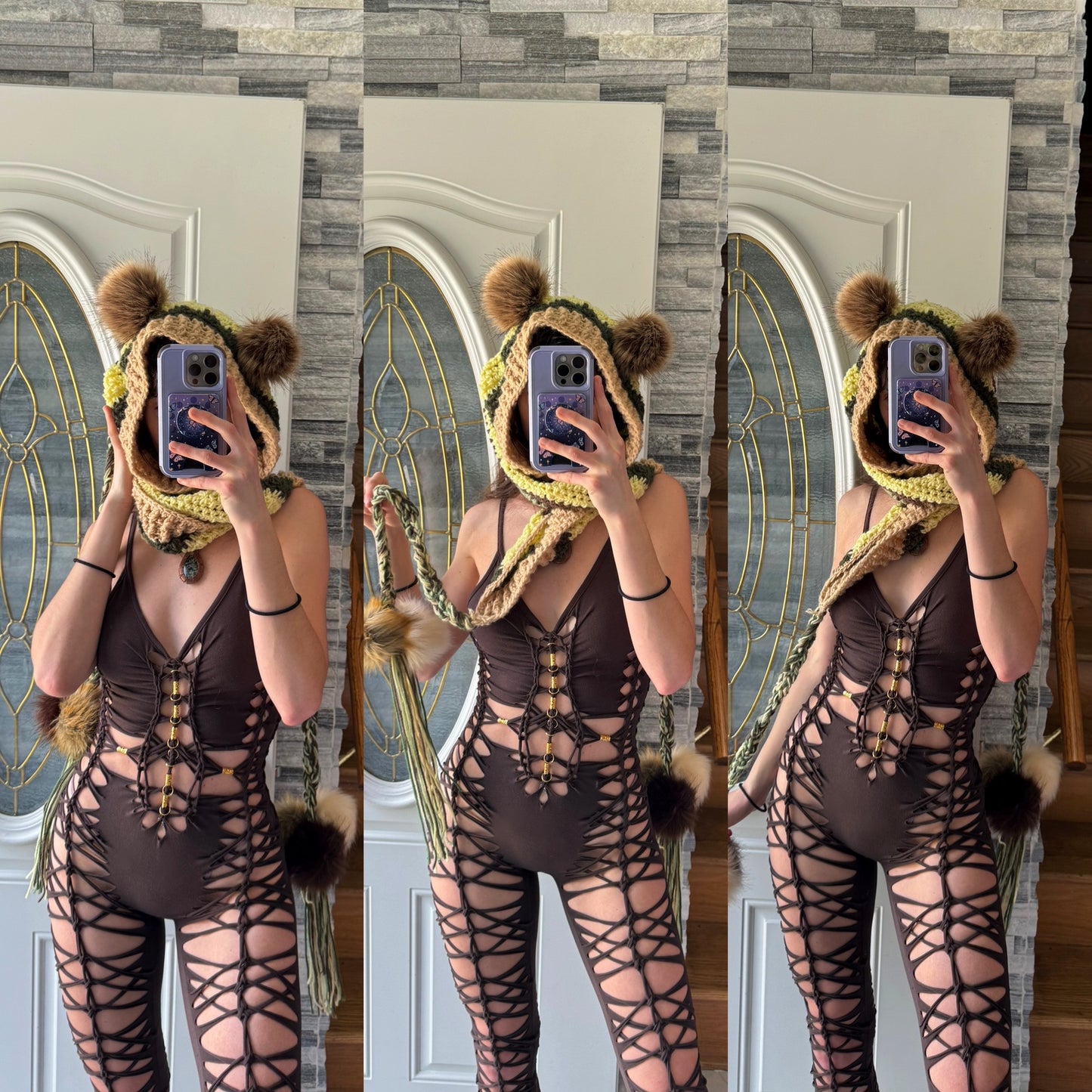 BROWN HEMATITE JUMPSUIT