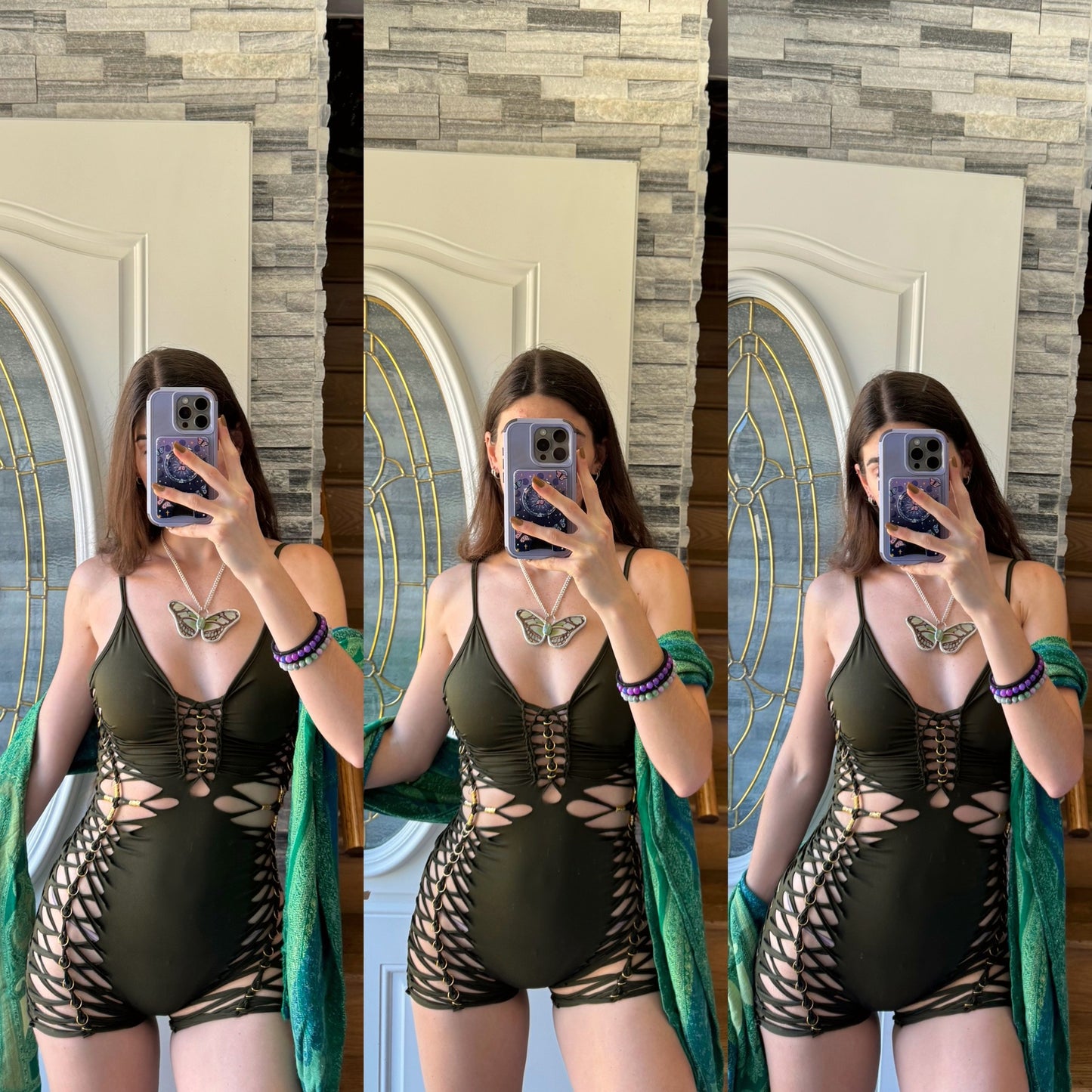 DARK OLIVE ROMPER