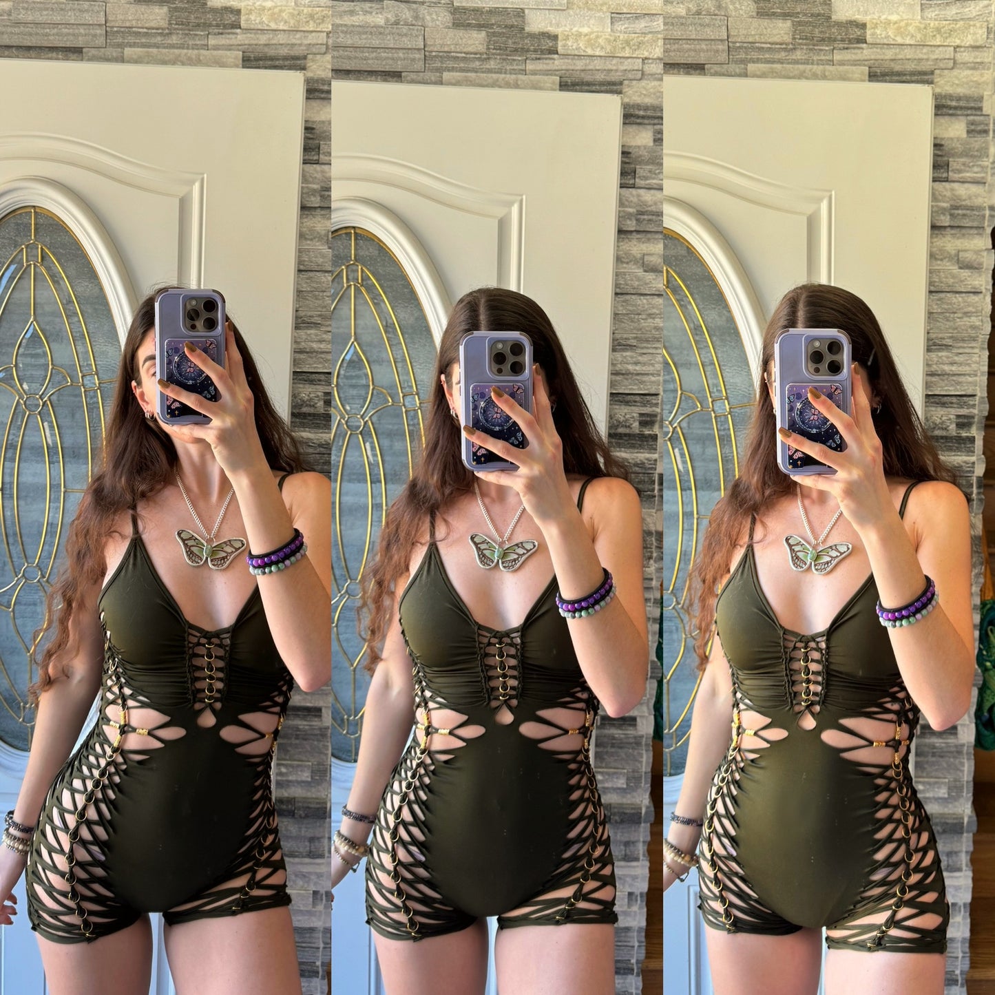 DARK OLIVE ROMPER