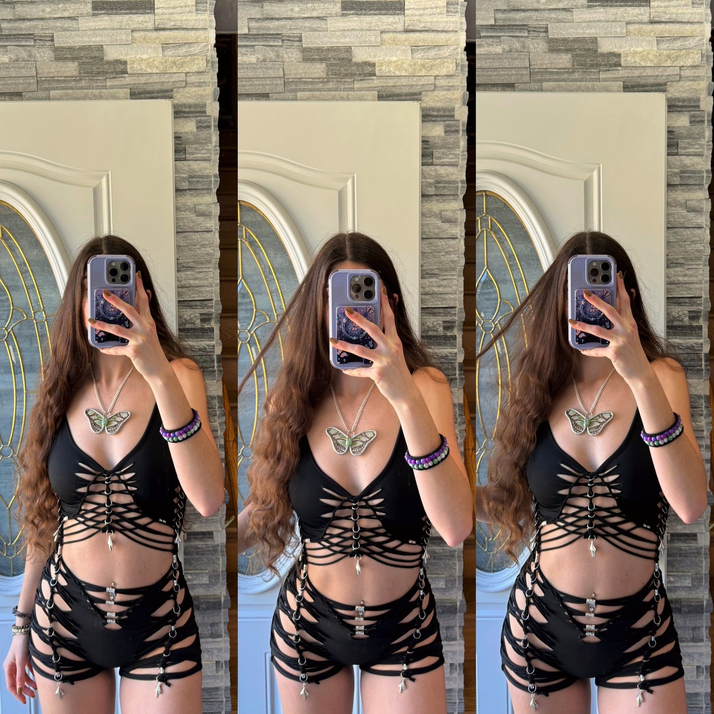 BLACK STRAPPY BRAIDED ROMPER