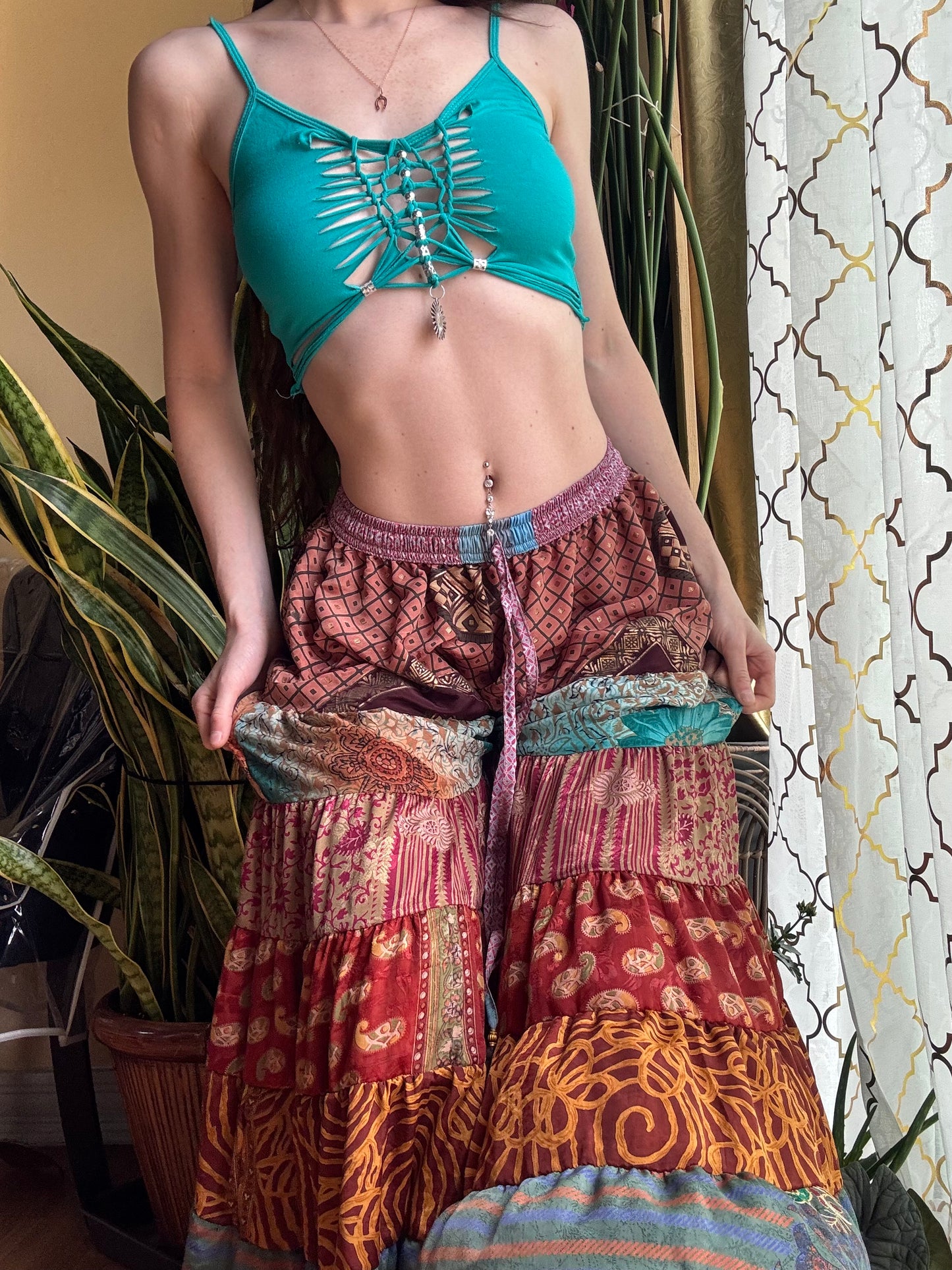 AQUA BRAIDED TANK TOP