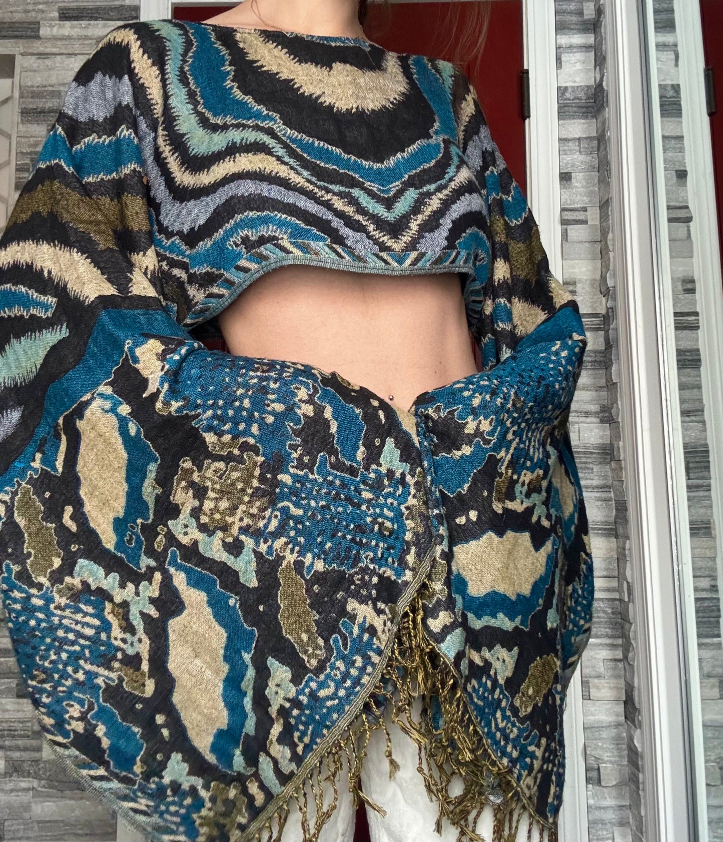 WAVY BABY REWORKED PASHMINA TOP