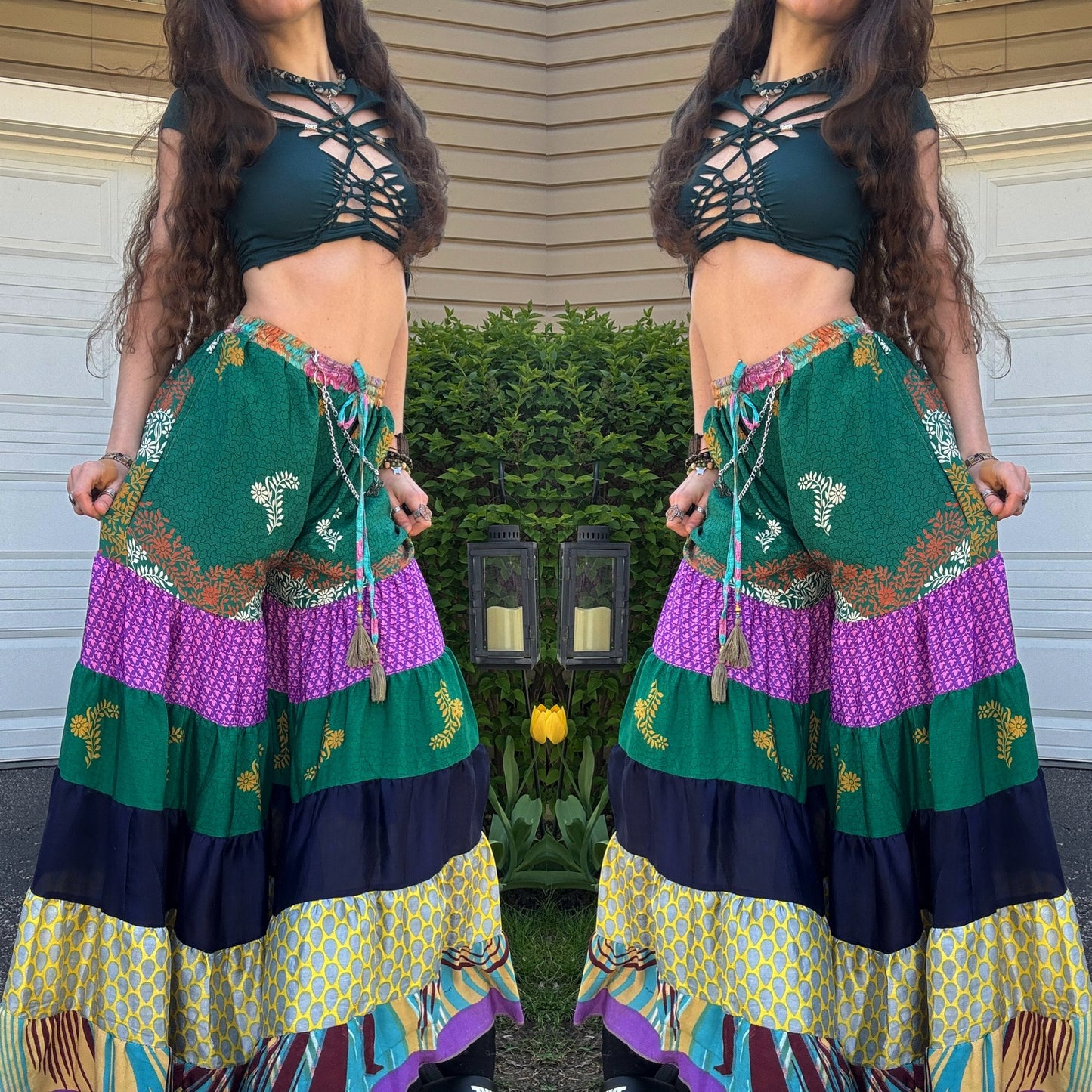 FOREST WIDE LEG FUNKY DANCE PANTS