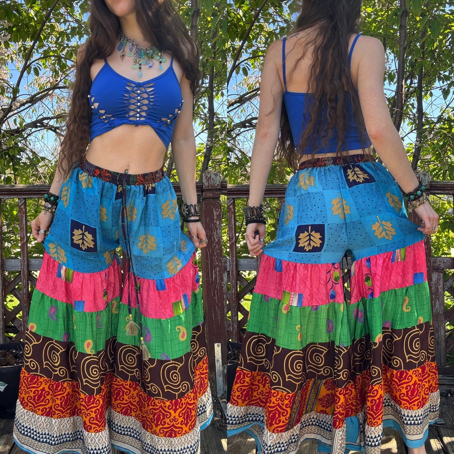 SWIRLY WIDE LEG FUNKY DANCE PANTS