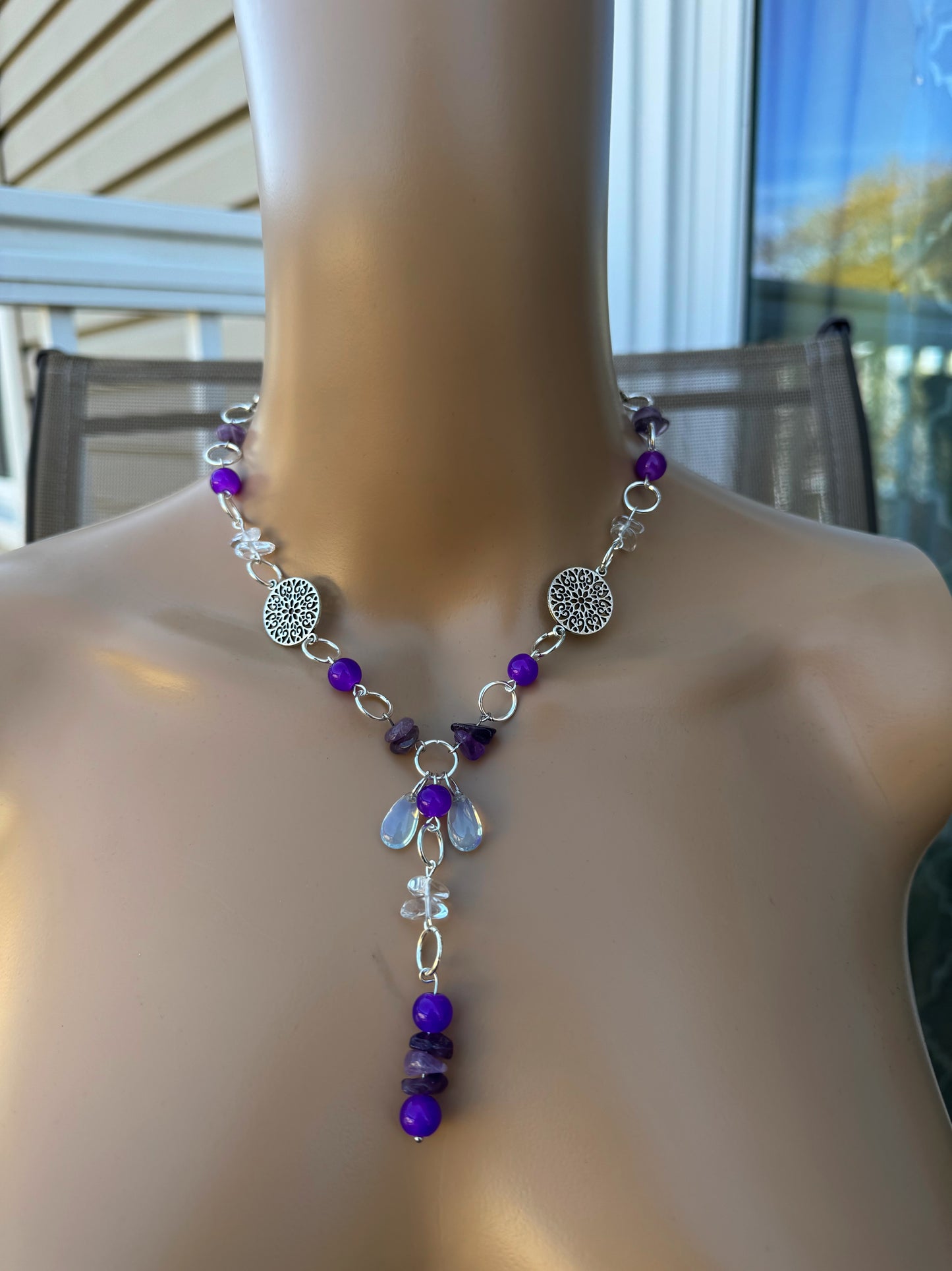 MANDALA DANGLE NECKLACE