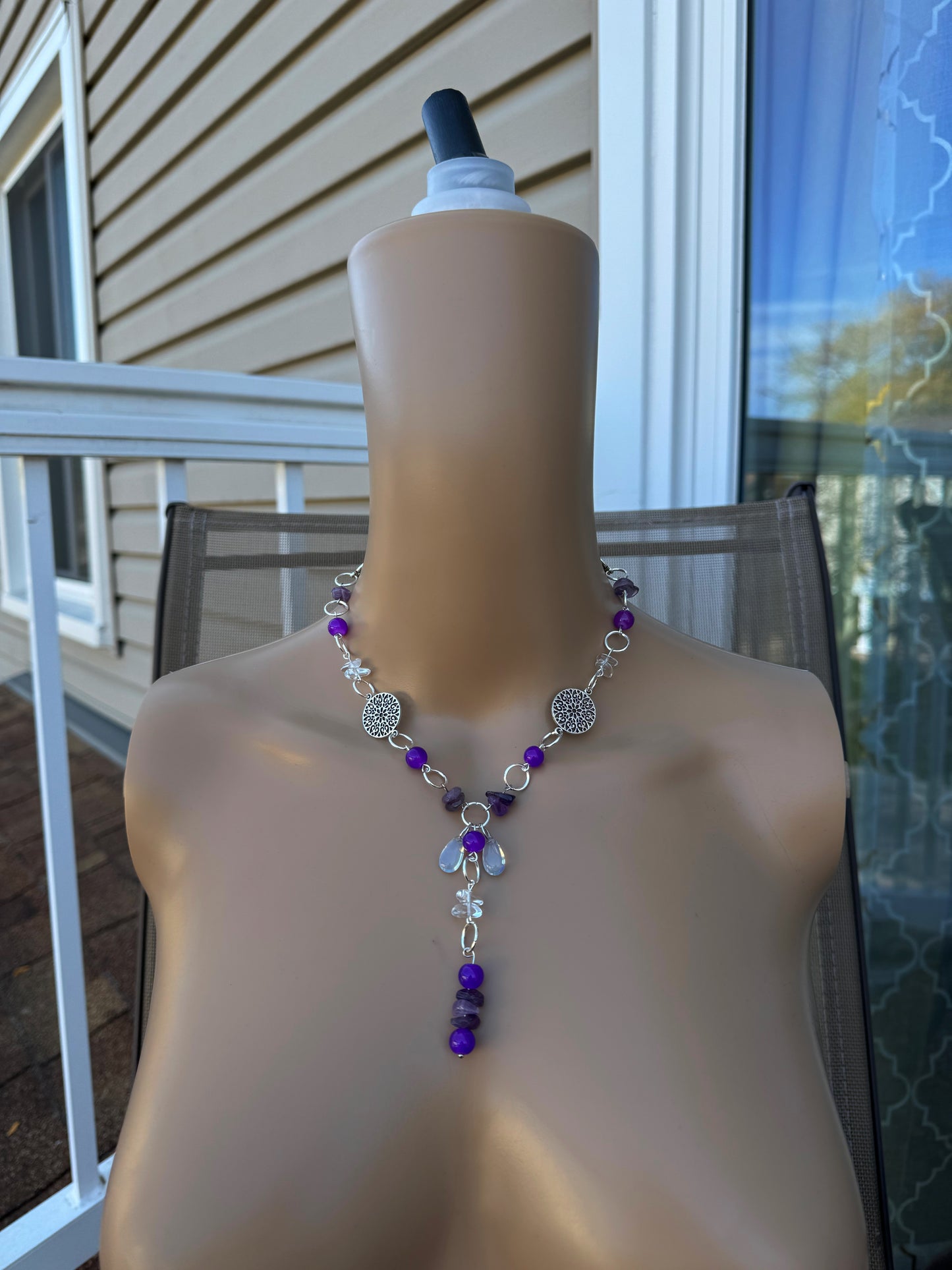 MANDALA DANGLE NECKLACE