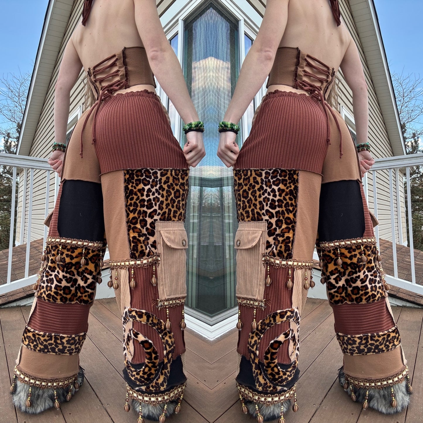 LEOPARD LANTERN PATCHWORK SET - 3 PIECE SET