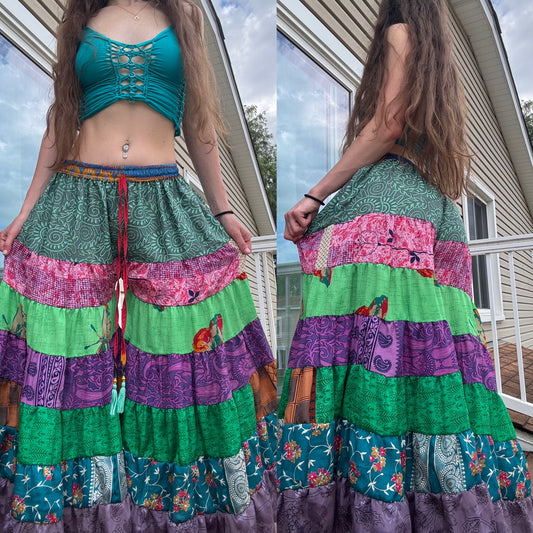 SWIRLY FUNKY WIDE LEG BOHO PANTS