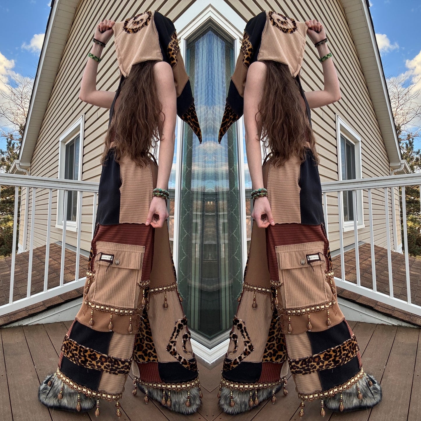 LEOPARD LANTERN PATCHWORK SET - 3 PIECE SET