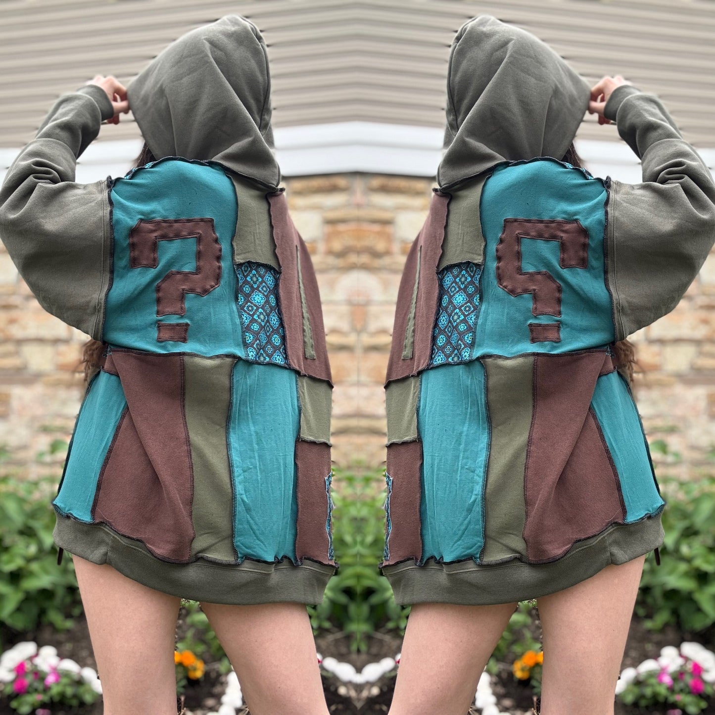 UPCYCLED PATCHWORK HOODIE