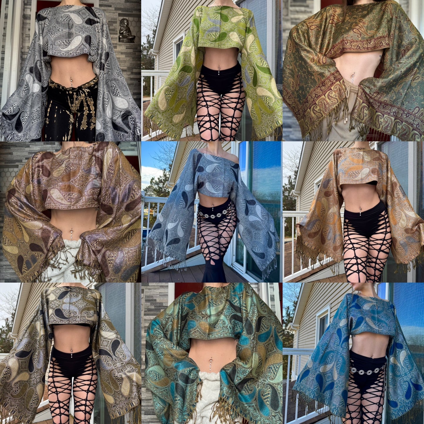 REWORKED PASHMINA TOPS