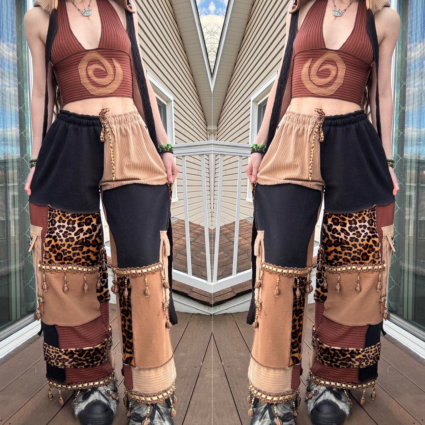 LEOPARD LANTERN PATCHWORK SET - 3 PIECE SET