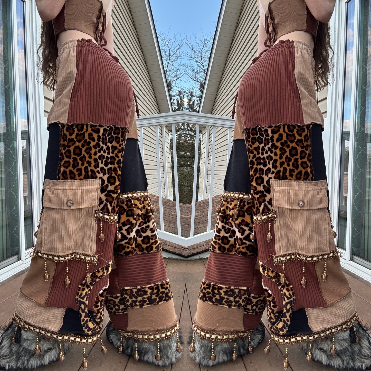 LEOPARD LANTERN PATCHWORK SET - 3 PIECE SET