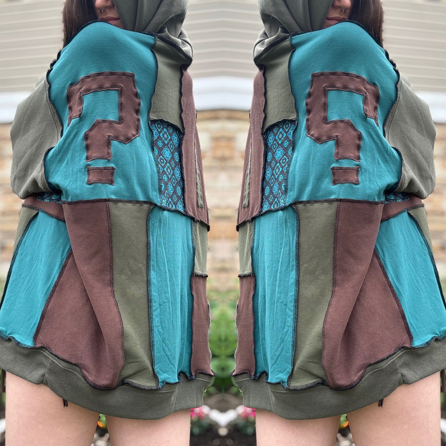 UPCYCLED PATCHWORK HOODIE