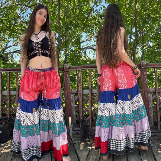 CANDY CANE WIDE LEG FUNKY DANCE PANTS
