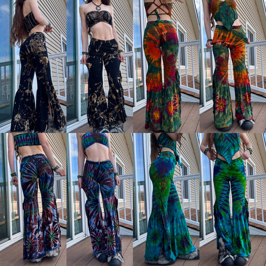 TIE DYE HIPPIE PANTS W/ POCKETS