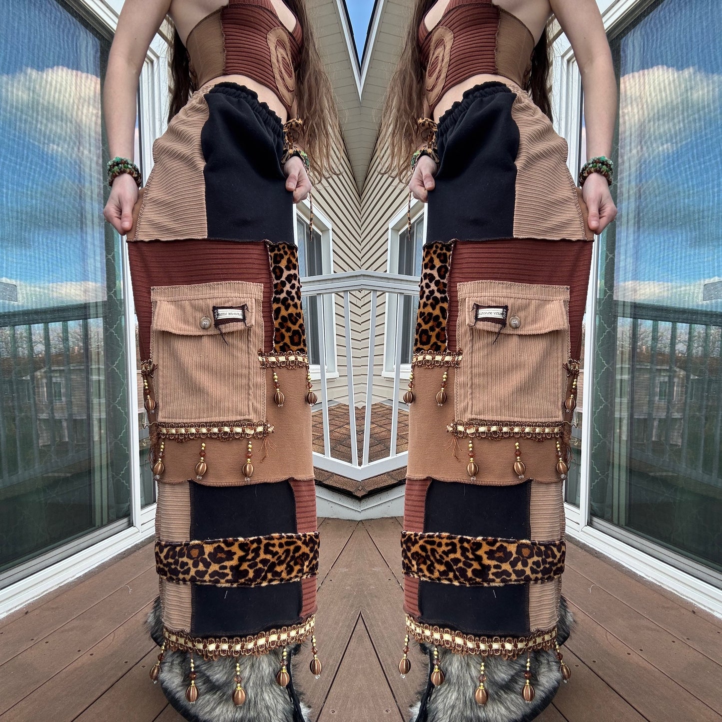 LEOPARD LANTERN PATCHWORK SET - 3 PIECE SET
