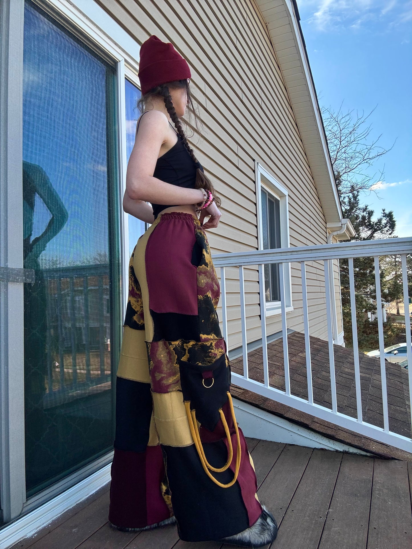 MARS UPCYCLED HOODIE + PANTS PATCHWORK SET
