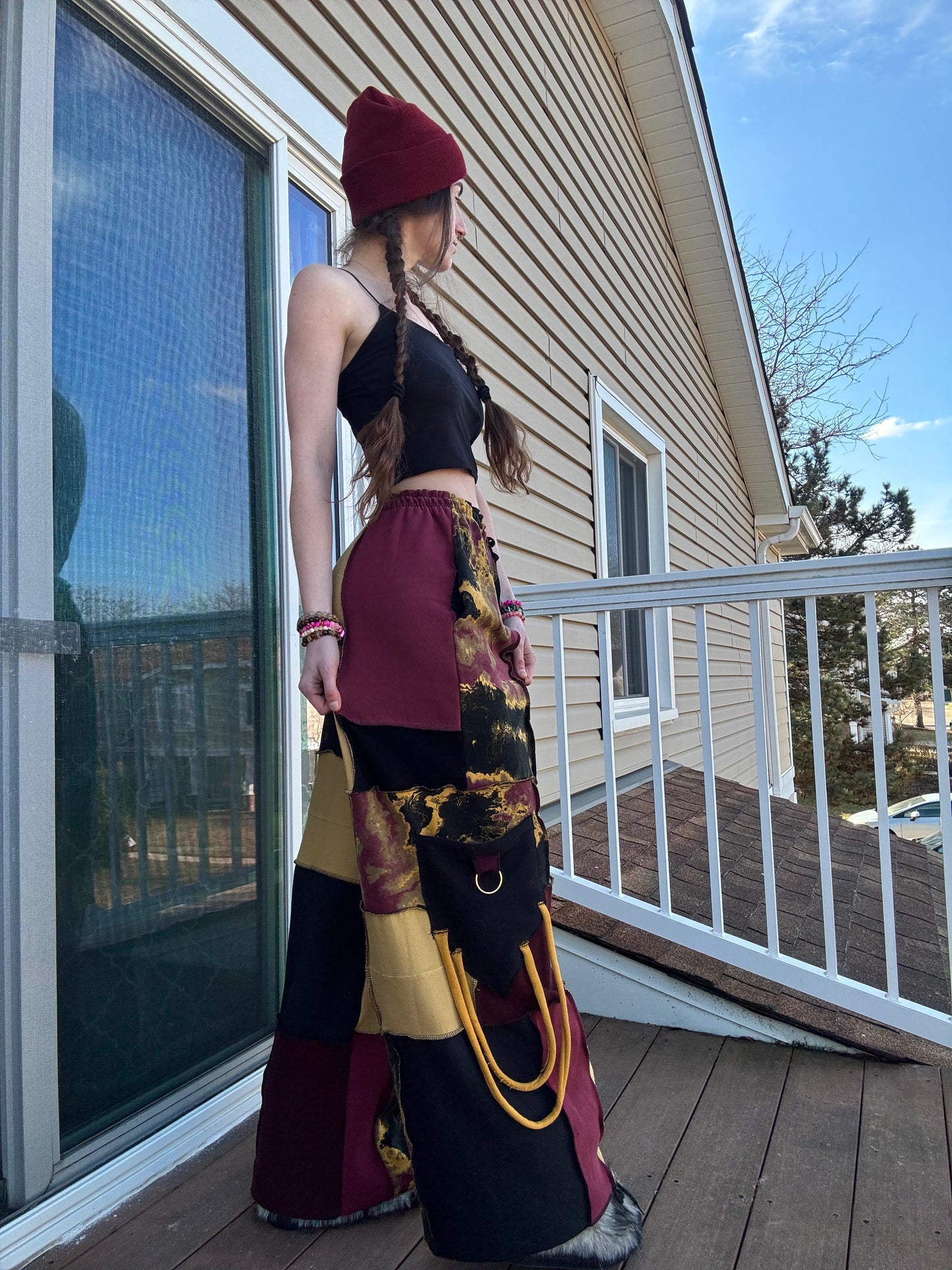 MARS UPCYCLED HOODIE + PANTS PATCHWORK SET