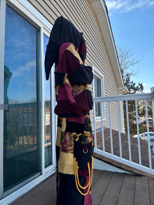 MARS UPCYCLED HOODIE + PANTS PATCHWORK SET