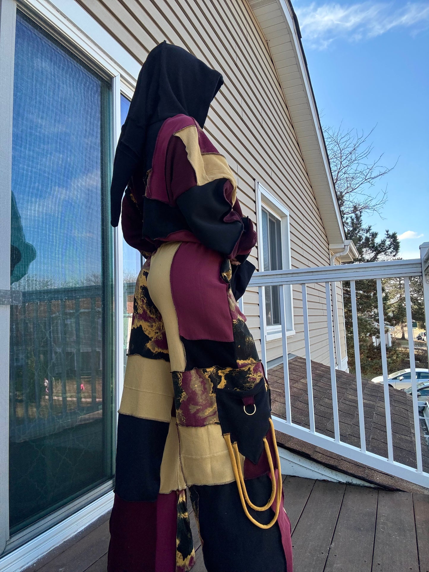 MARS UPCYCLED HOODIE + PANTS PATCHWORK SET