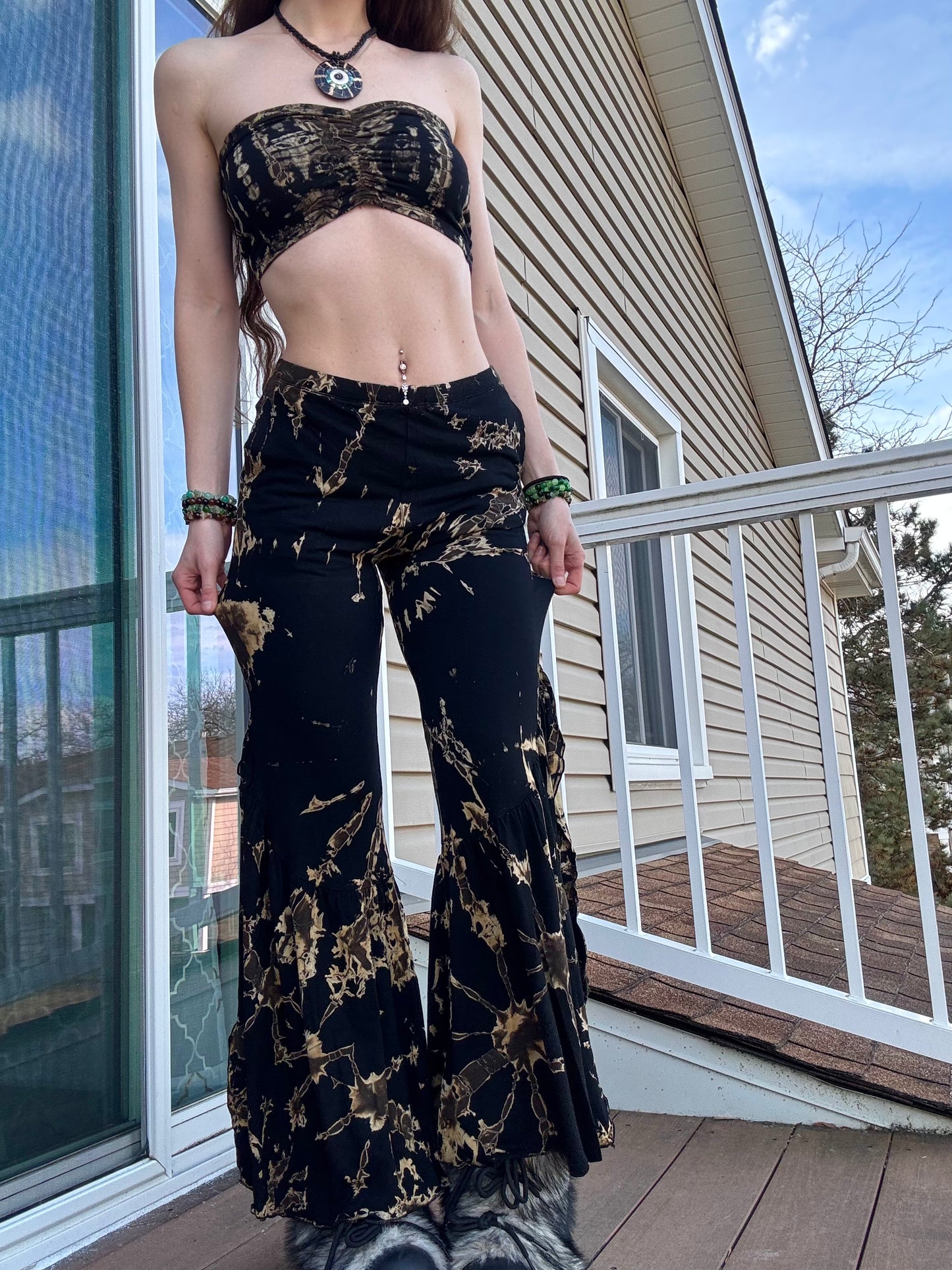 TIE DYE HIPPIE PANTS W/ POCKETS