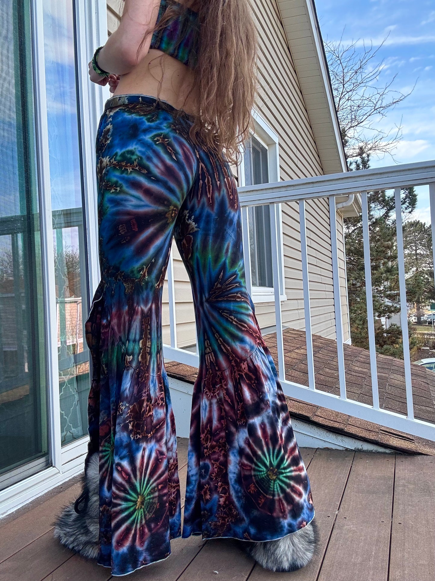 TIE DYE HIPPIE PANTS W/ POCKETS