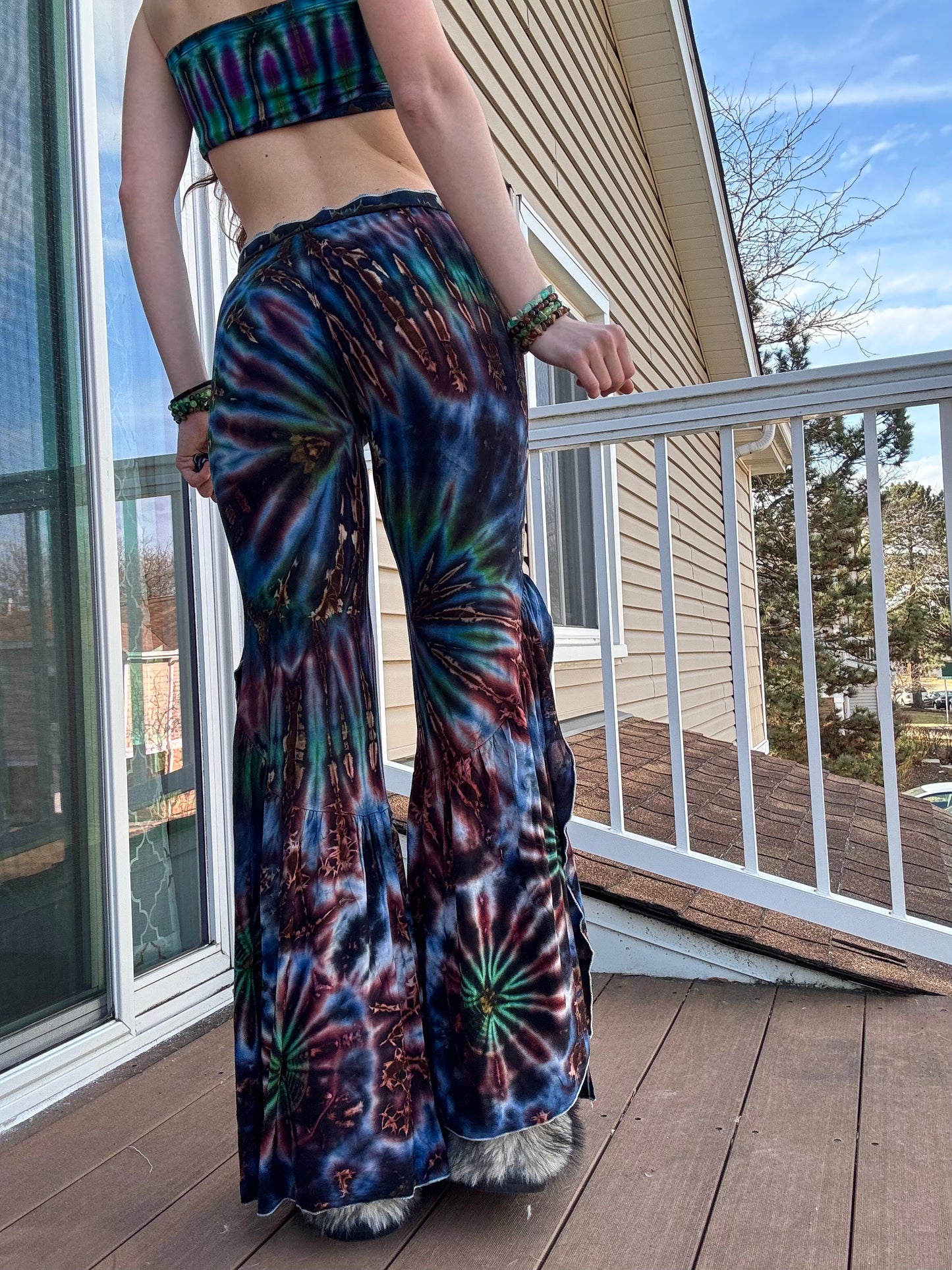 TIE DYE HIPPIE PANTS W/ POCKETS