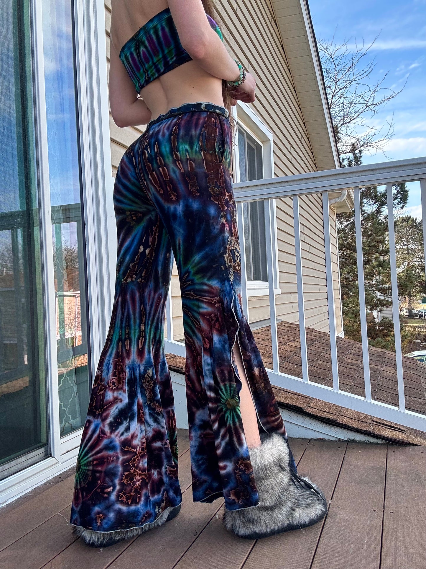 TIE DYE HIPPIE PANTS W/ POCKETS