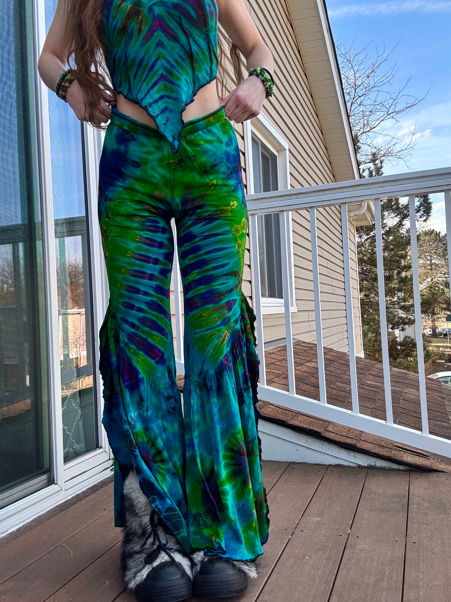 TIE DYE HIPPIE PANTS W/ POCKETS