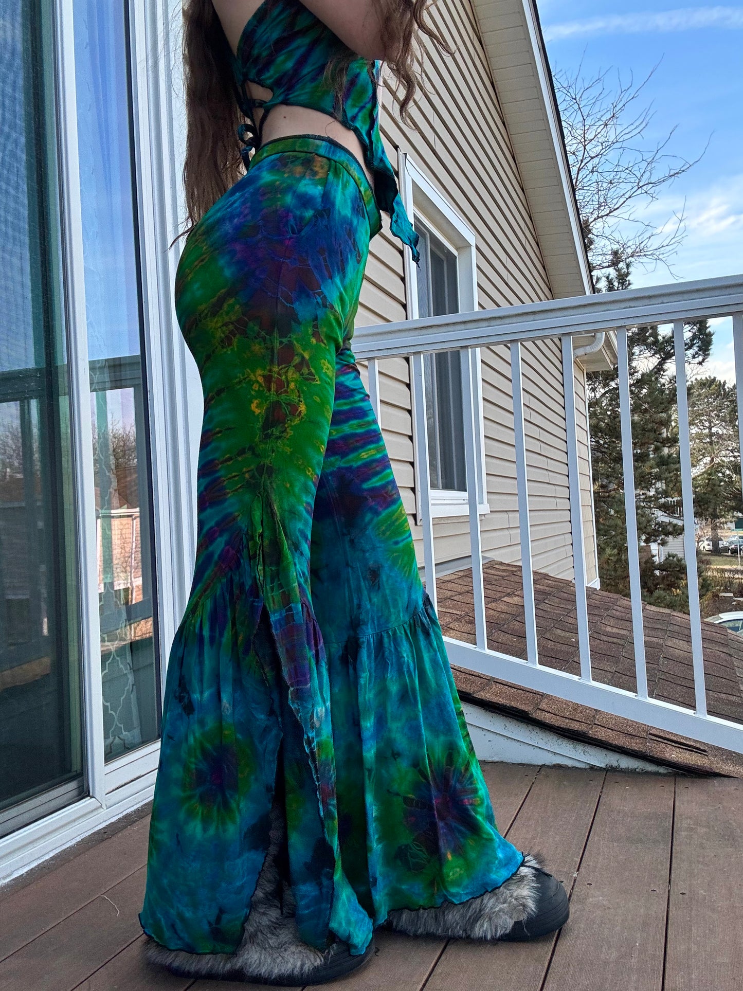 TIE DYE HIPPIE PANTS W/ POCKETS
