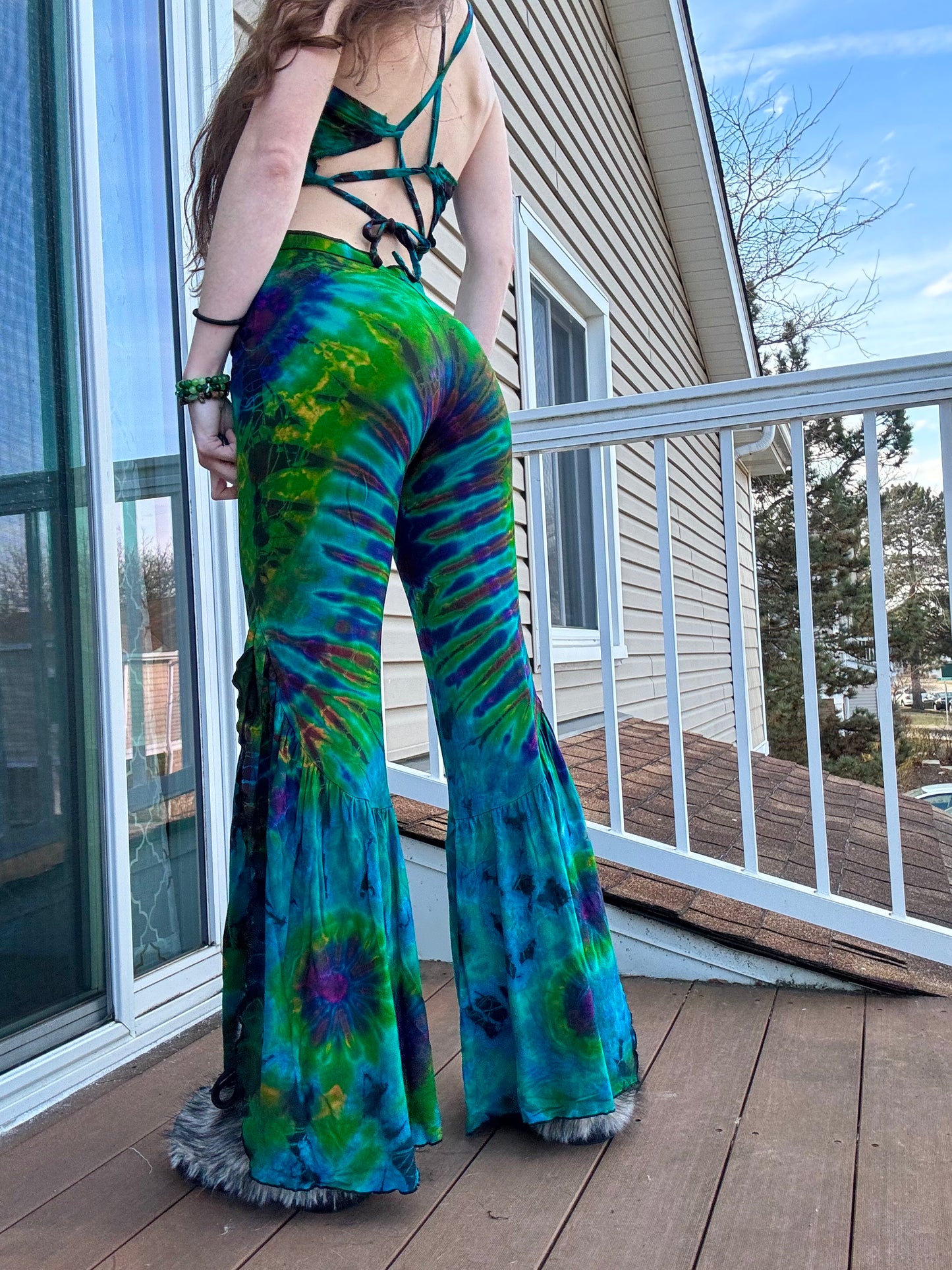 TIE DYE HIPPIE PANTS W/ POCKETS