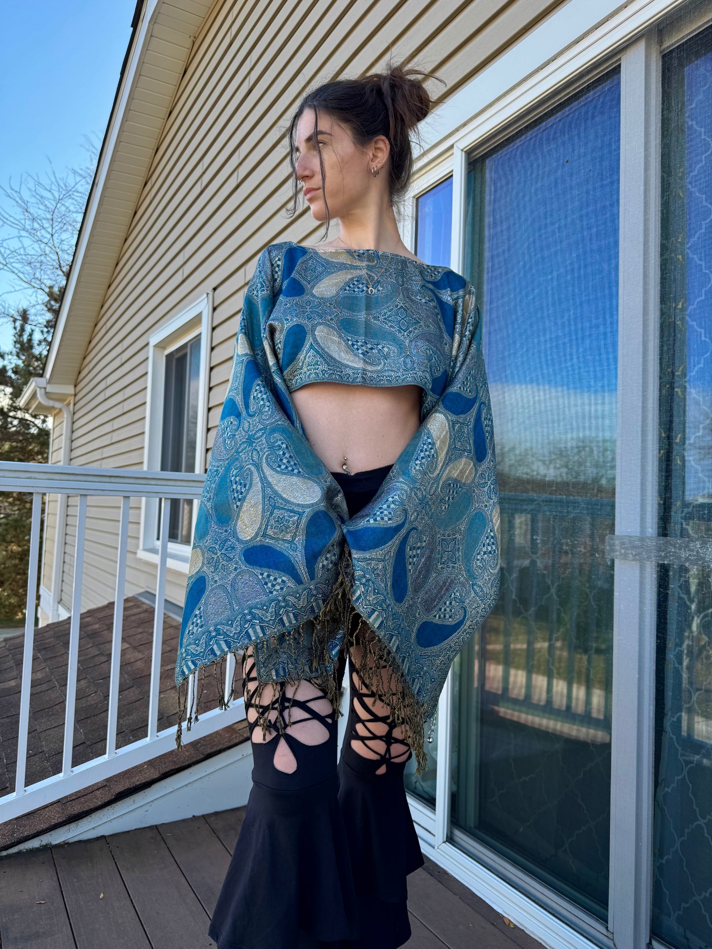OCEAN PASHMINA TOP