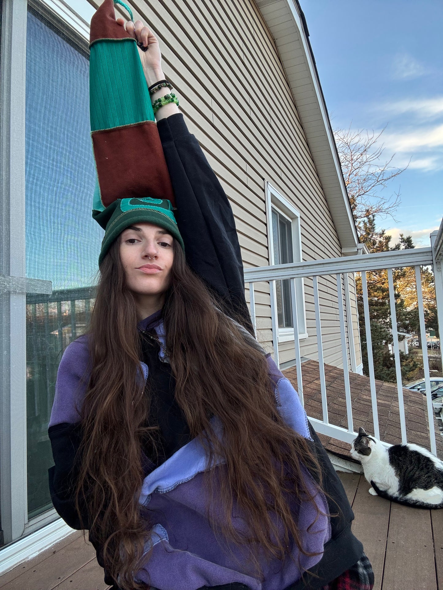 SWAMP UPCYCLED PIXIE CAT HAT