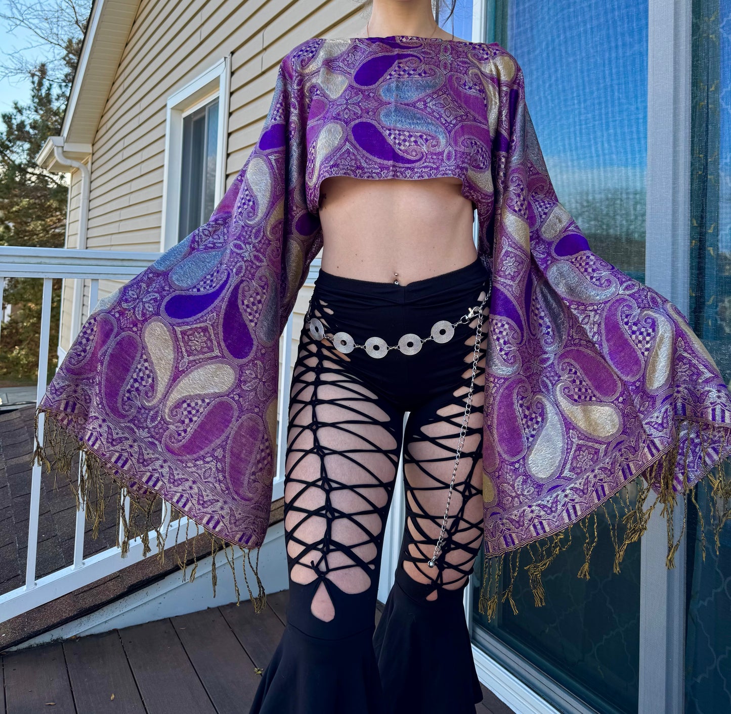 PURPLE DREAM PASHMINA TOP