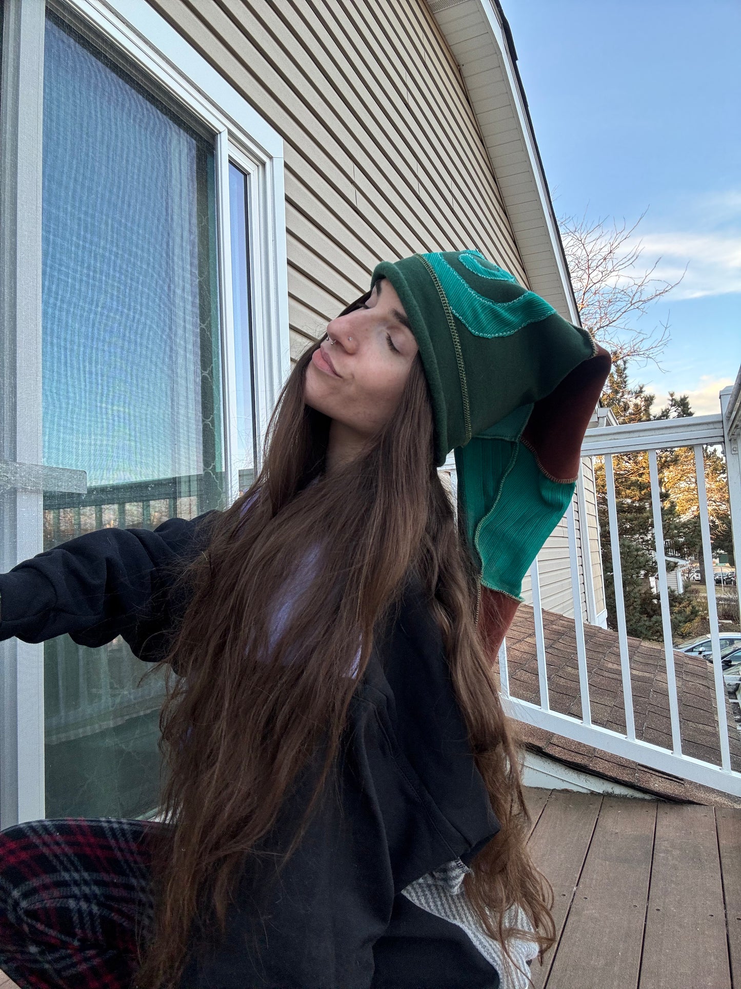 SWAMP UPCYCLED PIXIE CAT HAT