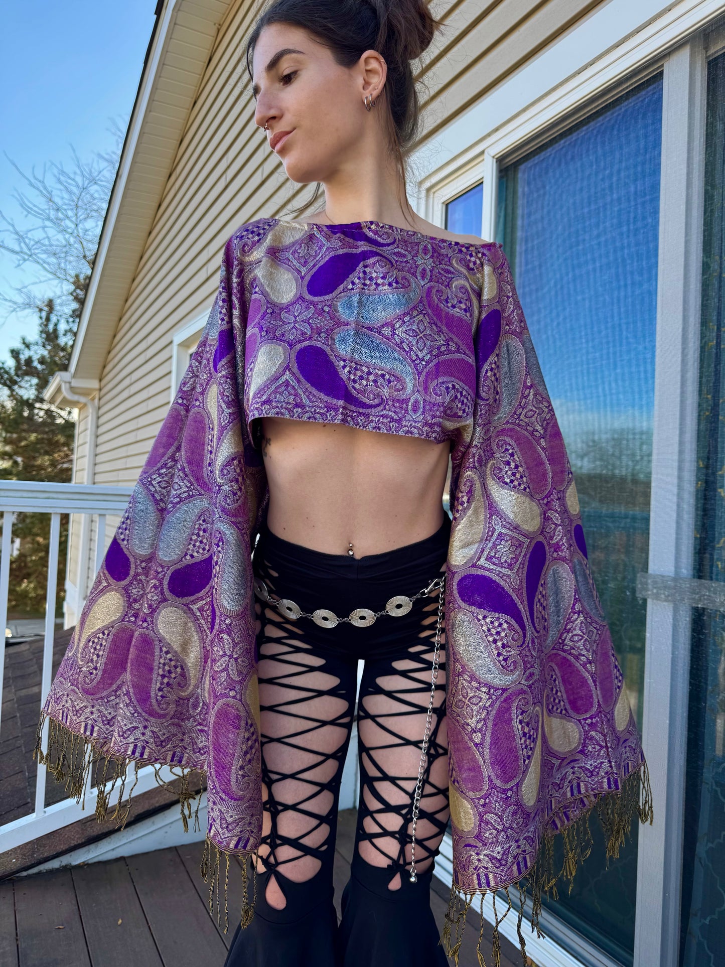 PURPLE DREAM PASHMINA TOP