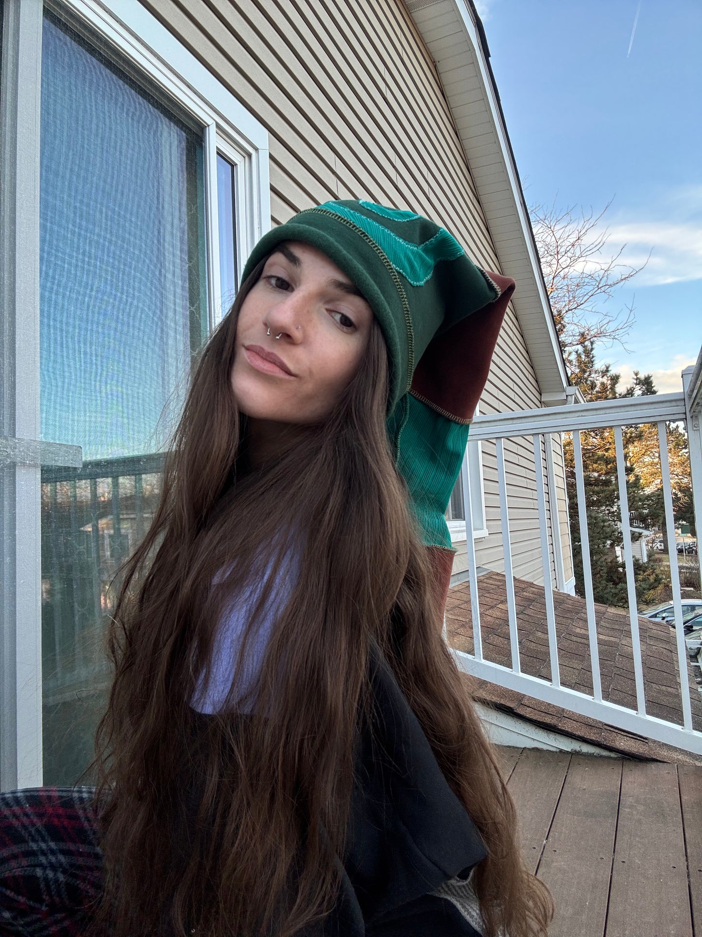 SWAMP UPCYCLED PIXIE CAT HAT