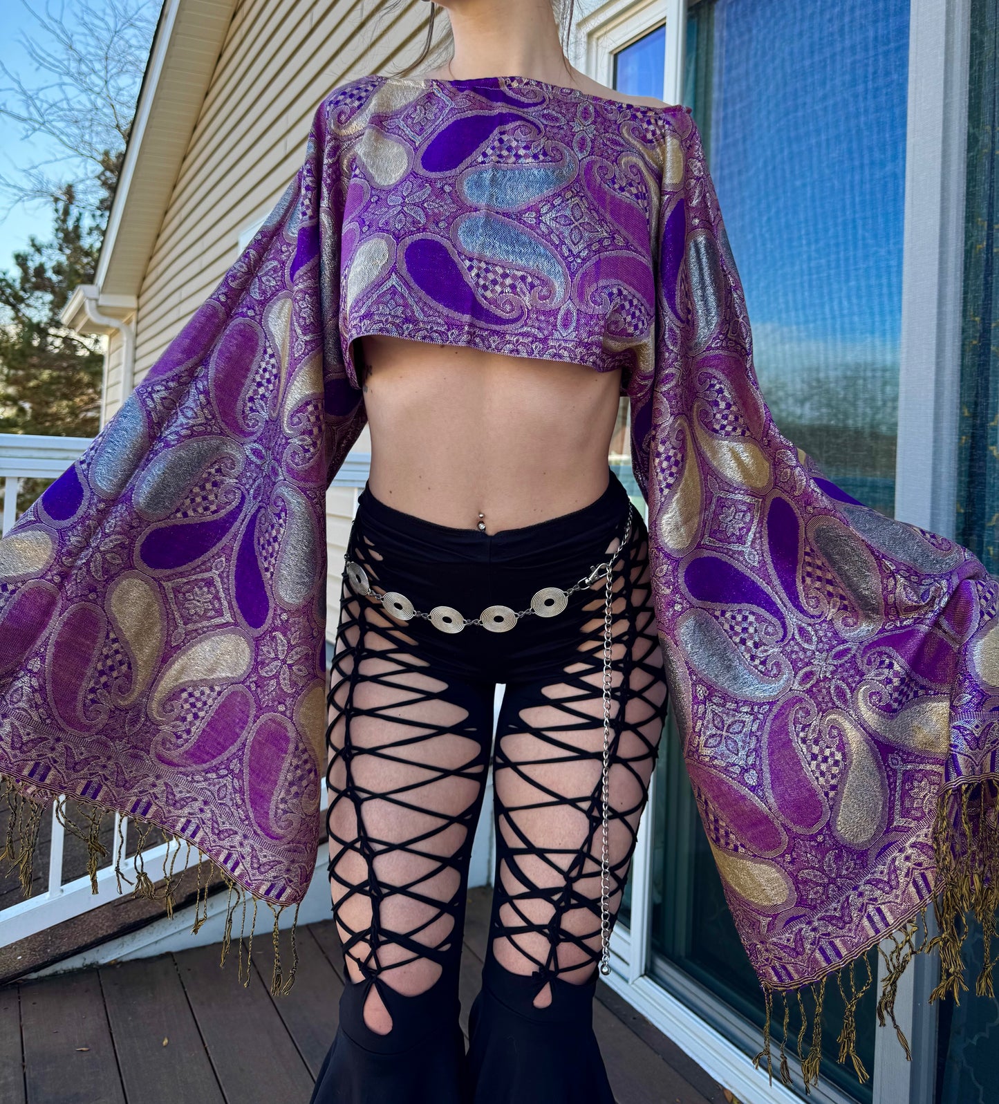 PURPLE DREAM PASHMINA TOP