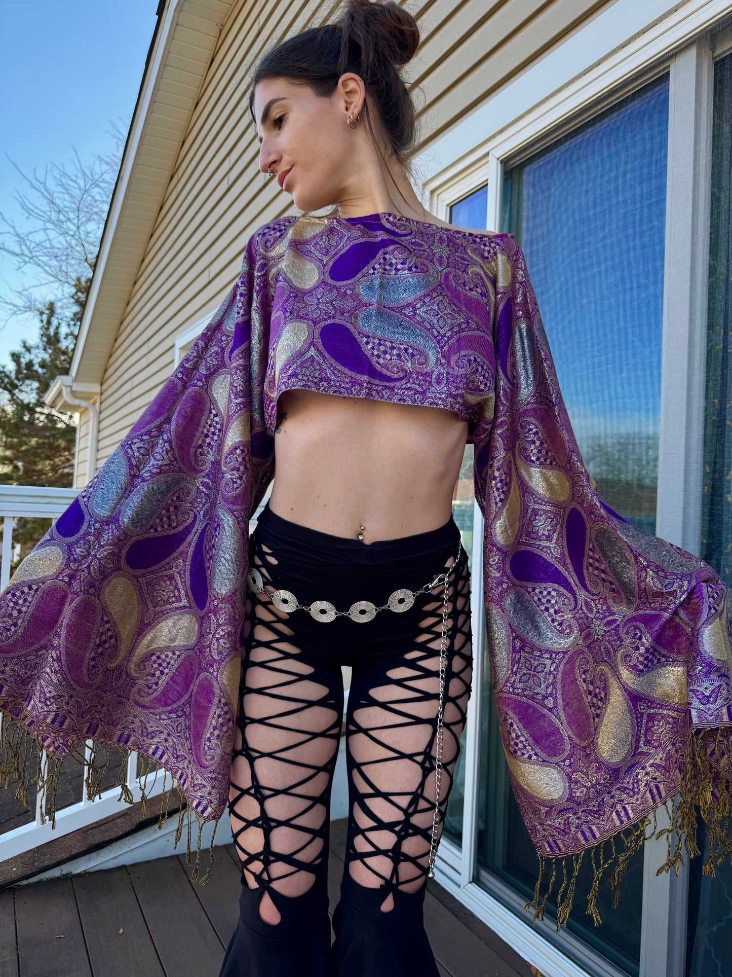 PURPLE DREAM PASHMINA TOP