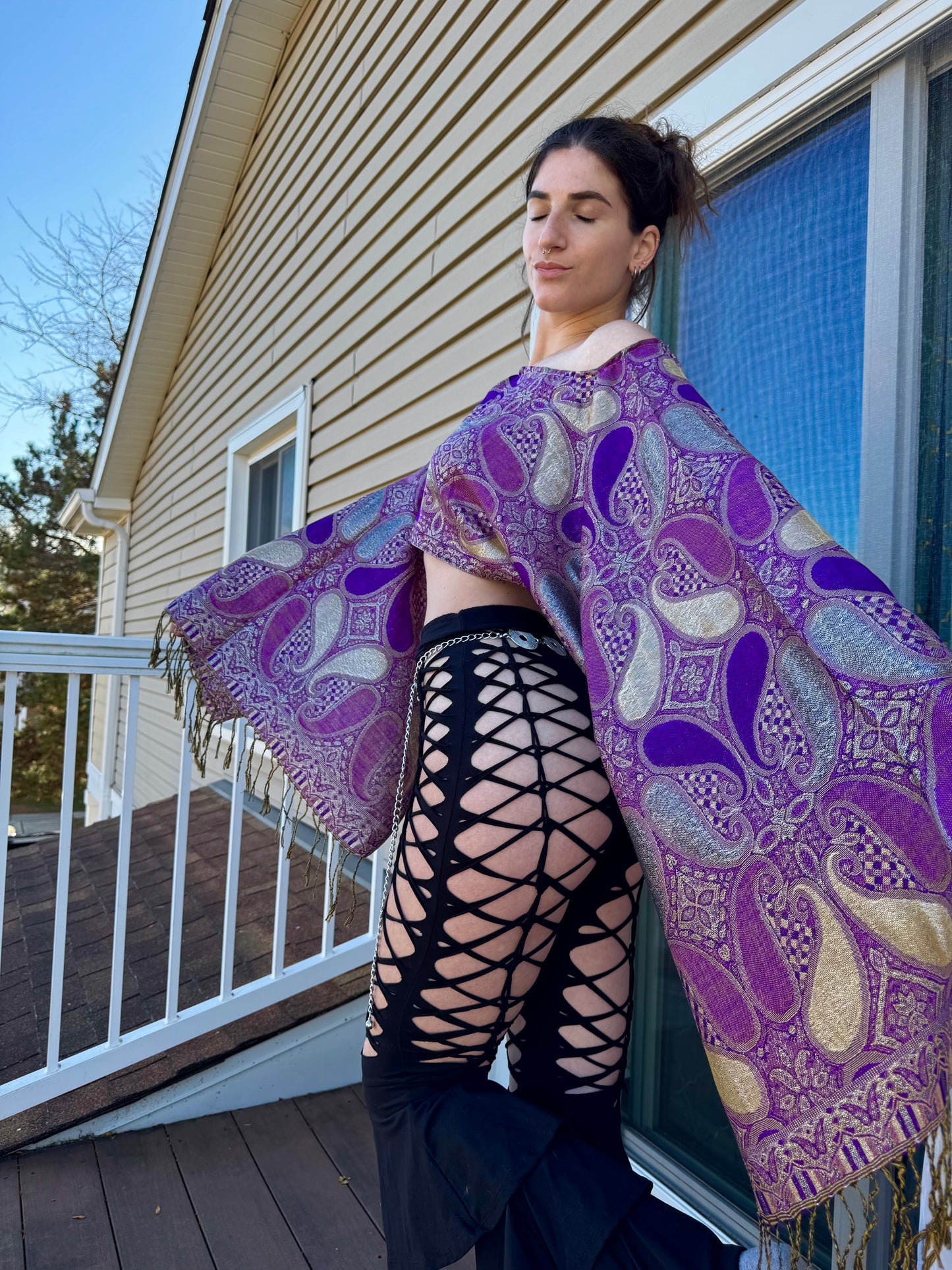 PURPLE DREAM PASHMINA TOP