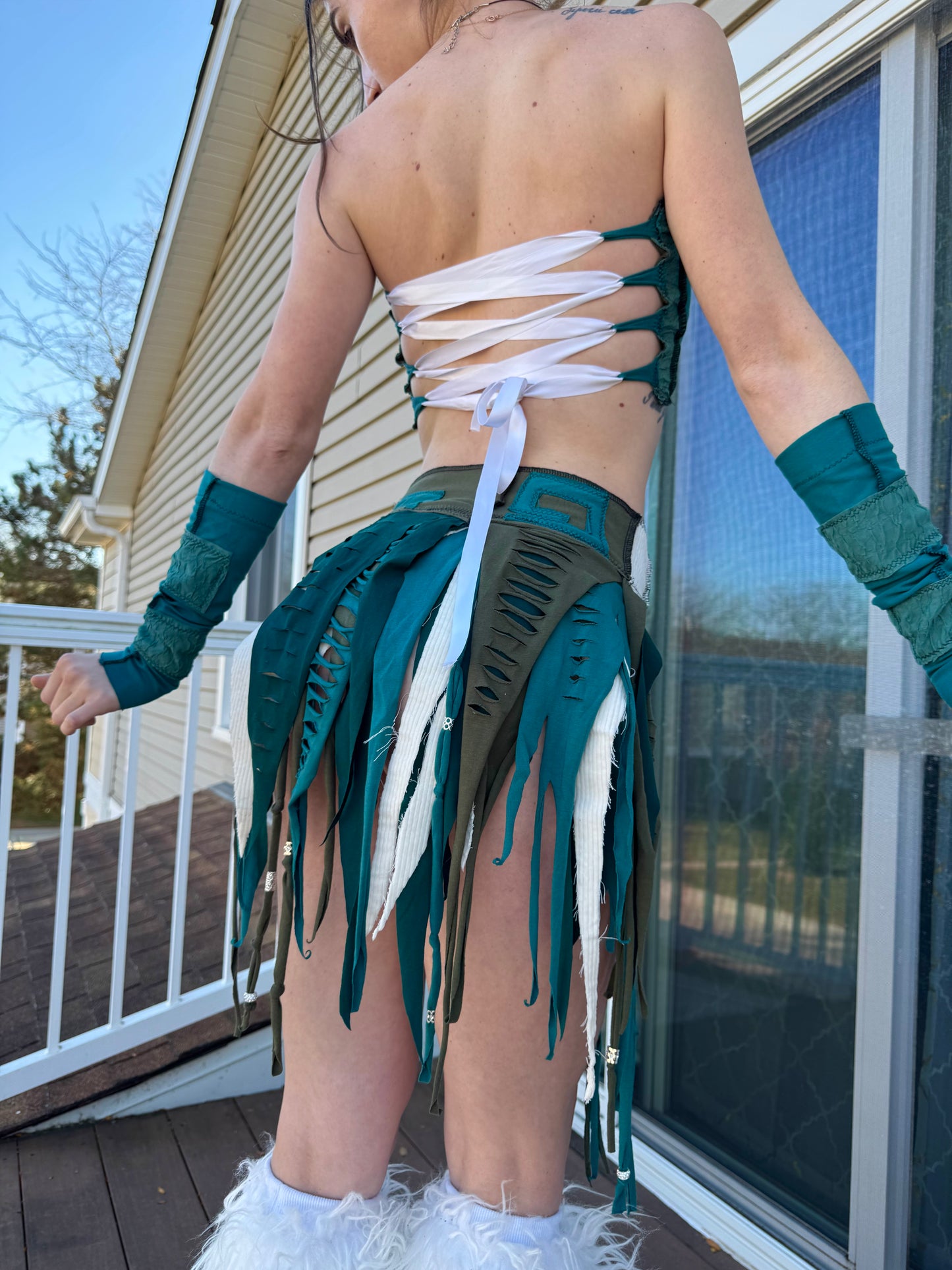 TEAL 4 PIECE UPCYCLED FAIRY SET